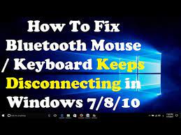 how to fix bluetooth mouse keyboard