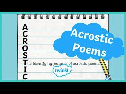 acrostic poems explained you