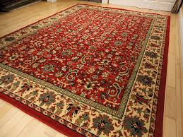 red traditional rug large red 8x11