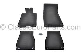 black antracite velour floor mat set