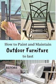 painting outdoor furniture tips