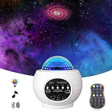 Amazon Com Star Projector Night Light Projector With Led Galaxy Ocean Wave Projector Bluetooth Music Speaker For Baby Bedroom Game Rooms Party Home Theatre Night Light Ambiance Hk White Home Improvement
