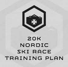 20k nordic ski race training plan