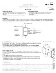 I need to install a dimmer in place of 3 way switch 3 way switch wiring a 3. Leviton Hai 37a00 1 Install Manual Manualzz