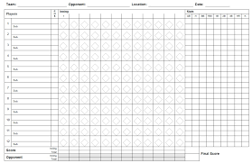 13 free sle softball score sheet