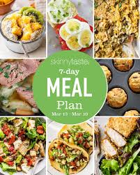 7 day healthy meal plan march 13 19