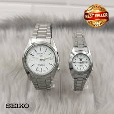 white dial silver stainless steel watch