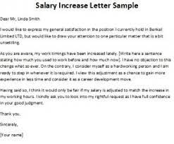letter of request for salary increase