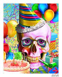 Happy birthday Skull by Eccoton on deviantART | Happy birthday skulls,  Skull art, Candy skull art