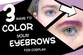 how to color your eyebrows for cosplay