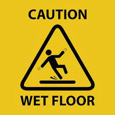 caution wet floor vector ilration