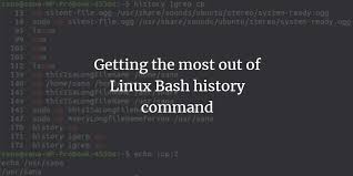 linux bash history command