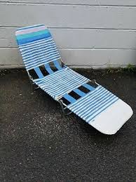 vintage folding chaise lounge chair