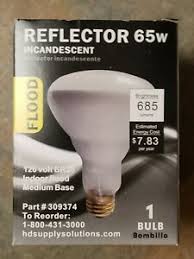 New 1 Hd Supply 65w 120v Indoor Flood Incandescent Bulb 65br30 Fl Ebay