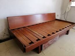 antique wooden sofa bed queen size