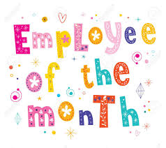 Employee Of The Month Banner Decorative Lettering Text