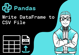 pandas write dataframe to csv file