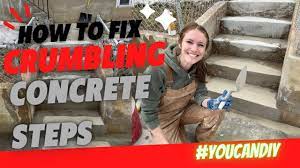 fix crumbling concrete cement steps