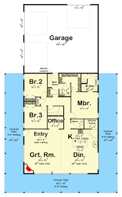 1 story barndominium style house plan