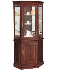 corner deluxe with enclosed base curio