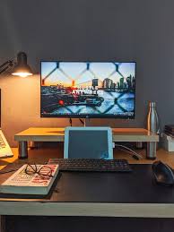 computer monitor in creative worke
