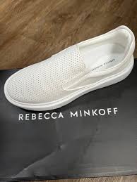 rebecca minkoff white leather sneakers