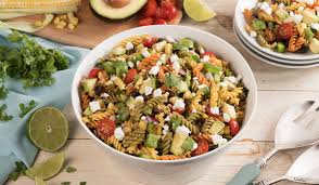 My husband loves all the different bean varieties, and corn adds to the color and texture.—dale benoit, monson, massachusetts Festive Taco Pasta Salad Catelli