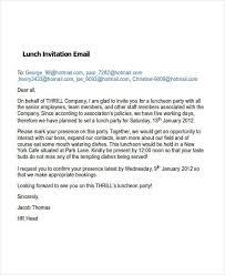 Invitation For Lunch Party Samples Informal Invitation Letter For
