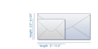 Mailing Size Chart