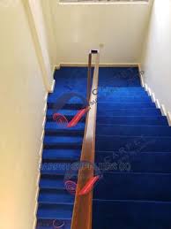 staircase carpets in industrial area