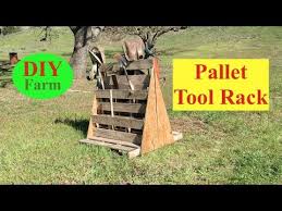 Tool Wood Pallet Tool Storage Rack Diy