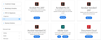 Compare Acrobat Standard 2017 Vs Pro Not Dc Adobe