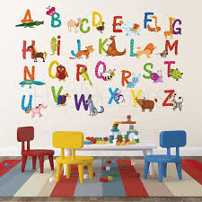 nursery abc alphabet wall stickers
