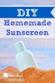 diy homemade sunscreen recipe