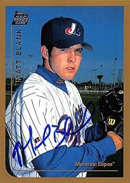 What is a base card, a parallel, a true rookie, on card auto, sticker auto, relic, and more. Matt Blank Autographed Baseball Card Montreal Expos Ft 1999 Topps T26 Rookie Baseball Slabbed Autographed Cards At Amazon S Sports Collectibles Store