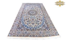 nain persian carpet with silk