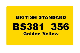 British Standard 356 Golden Yellow 2k 2