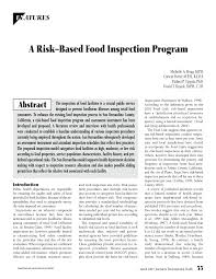 pdf a risk based food inspection program