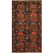 afghan hand knotted wool war rug 3 7 x
