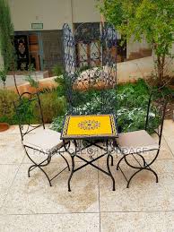 Square Mosaic Table And Chairs For