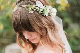Medium length hair may seem limiting, but in reality, it allows you more options than any other length! Brides With Bangs Wedding Hair Inspiration Bridal Musings