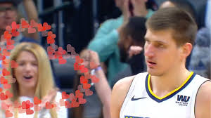 Nikola jokic of the denver nuggets awaiting his introduction on april 16. Blonde Girl Goes Crazy After Every Nikola Jokic Move Youtube