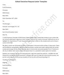 clroom donation request letter
