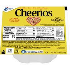 cheerios cereal single serve bowlpak