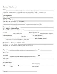 10 travel consent letter templates pdf