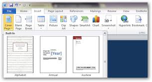 How To Create Custom Cover Pages In Microsoft Word 2010
