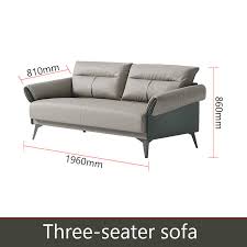 Liyu Armrest Shaped 3 Seater Sofa Set