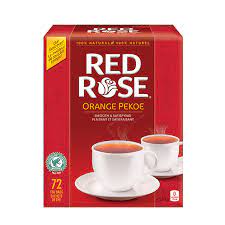 red rose tea orange pekoe 72 count