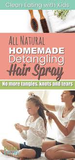 diy homemade hair detangler spray