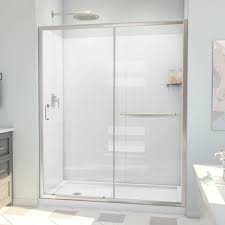 Wall Door Rectangular Alcove Shower Kit